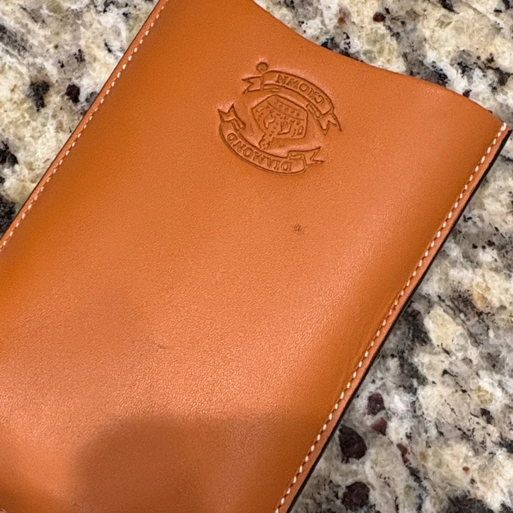 Diamond Supply Co. Orange Leather Sleeve for Cigars
